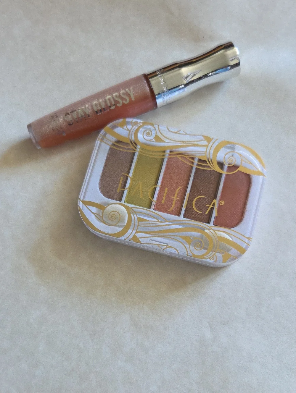 Pacifica Tomboy Vibe Eyeshadows & Rimmel Stay Glossy Lip Gloss, All Nighter NEW